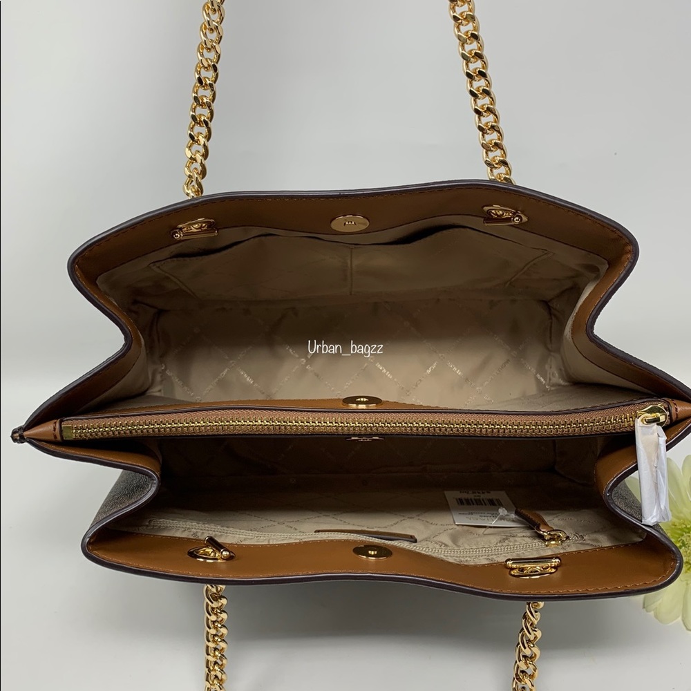 Michael Kors Teagen LG Long Drop Tote And Wallet - Picture 8 of 13